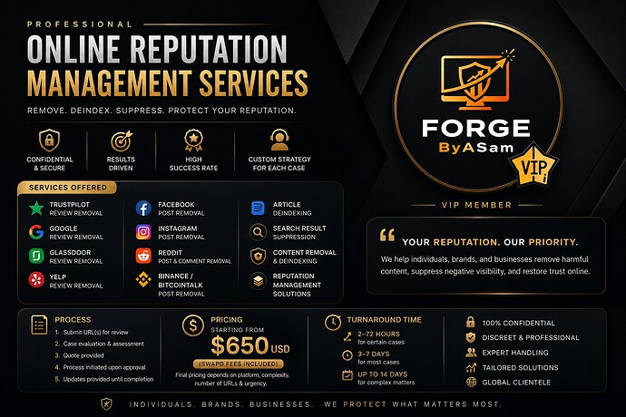 ONLINE REPUTATION MANAGEMENT