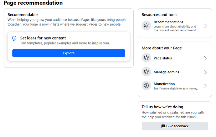 PageRecommendation