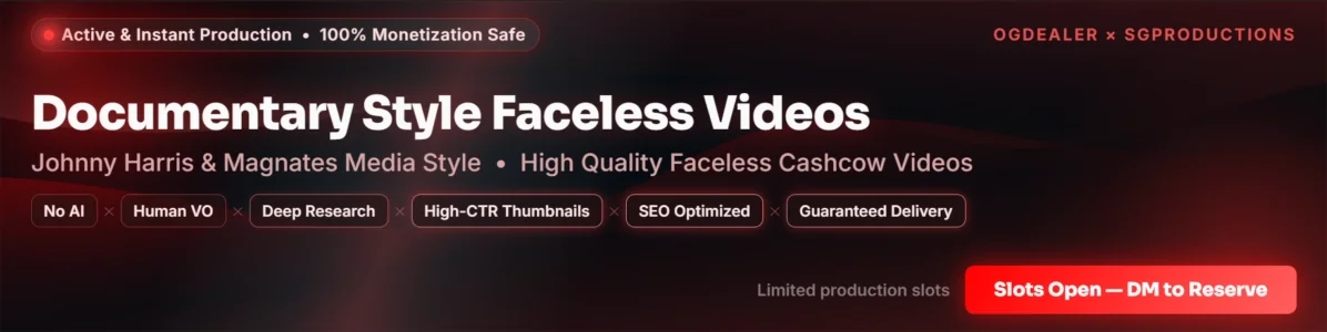 Faceless video production|100%xauto