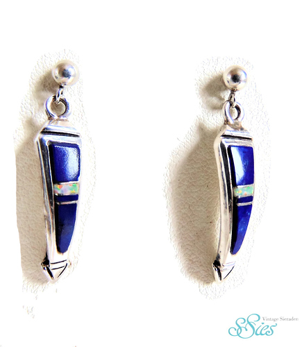 Lapis_Lazuli_Zuni_opaal_inleg_oorbellen_punt_1