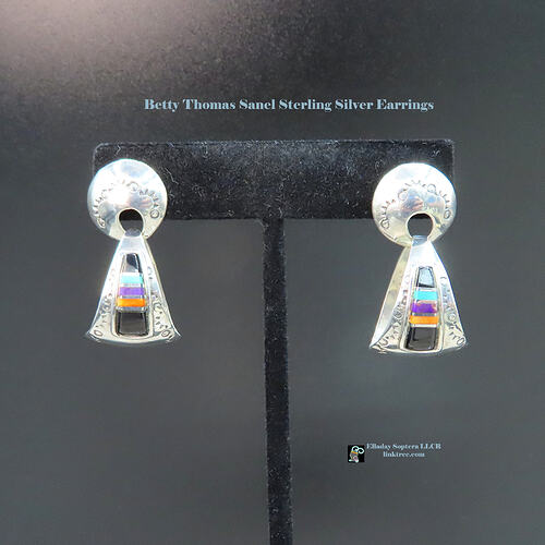 Betty Thomas Sanel Sterling Silver Earrings
