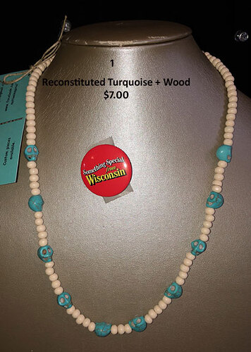 skull turq necklace