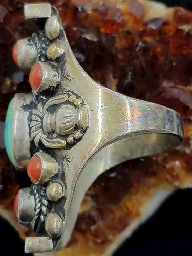turquoise coral ring 2