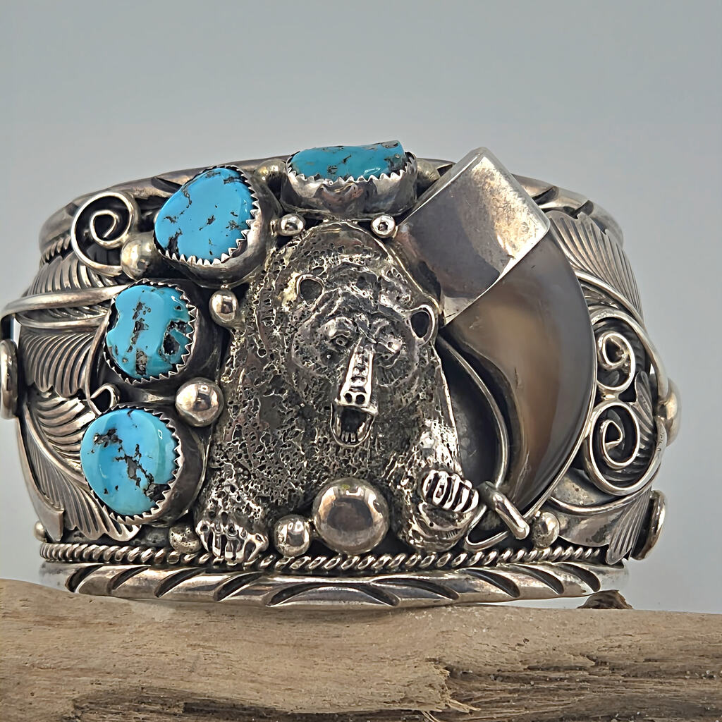 grizzly tobacco bracelet Jack Tom Spirit Bear of Silver and 14kt Gold It can easily be sized to fit your wrist for an additional fee. Wholesale Live Love Protect Bracelets