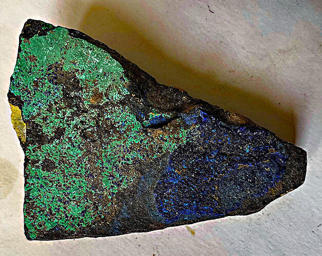 Chrysocolla ad azurite