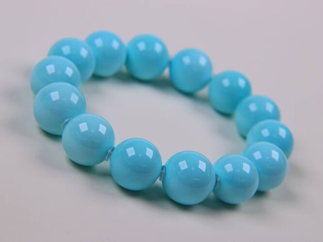 cloud temple turquoise round beads