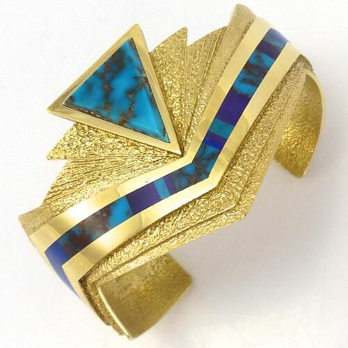 Tufa Cast !4k gold and Turquoise 1