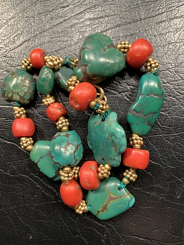 Tibetan Turquoise & Coral Necklace