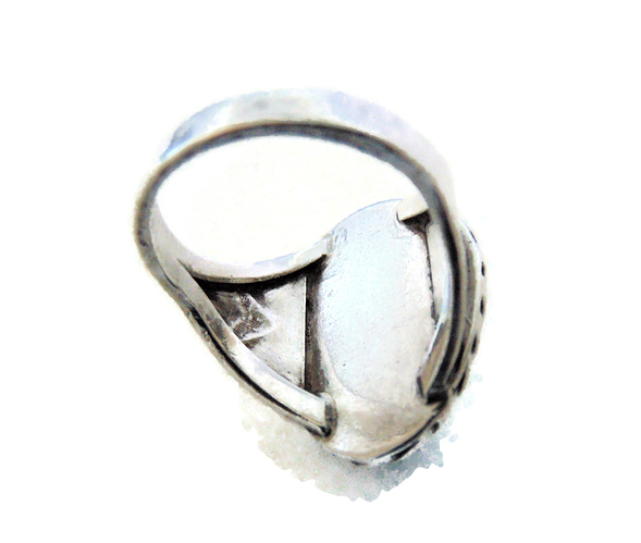 Mega grote Navajo ovale turquoise ring 3