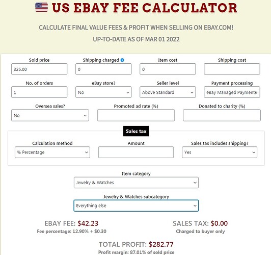 fees
