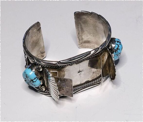 Navajo 925 silver & turquoise bracelet 3