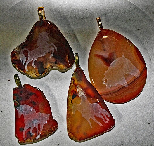 etched horse pendants 2