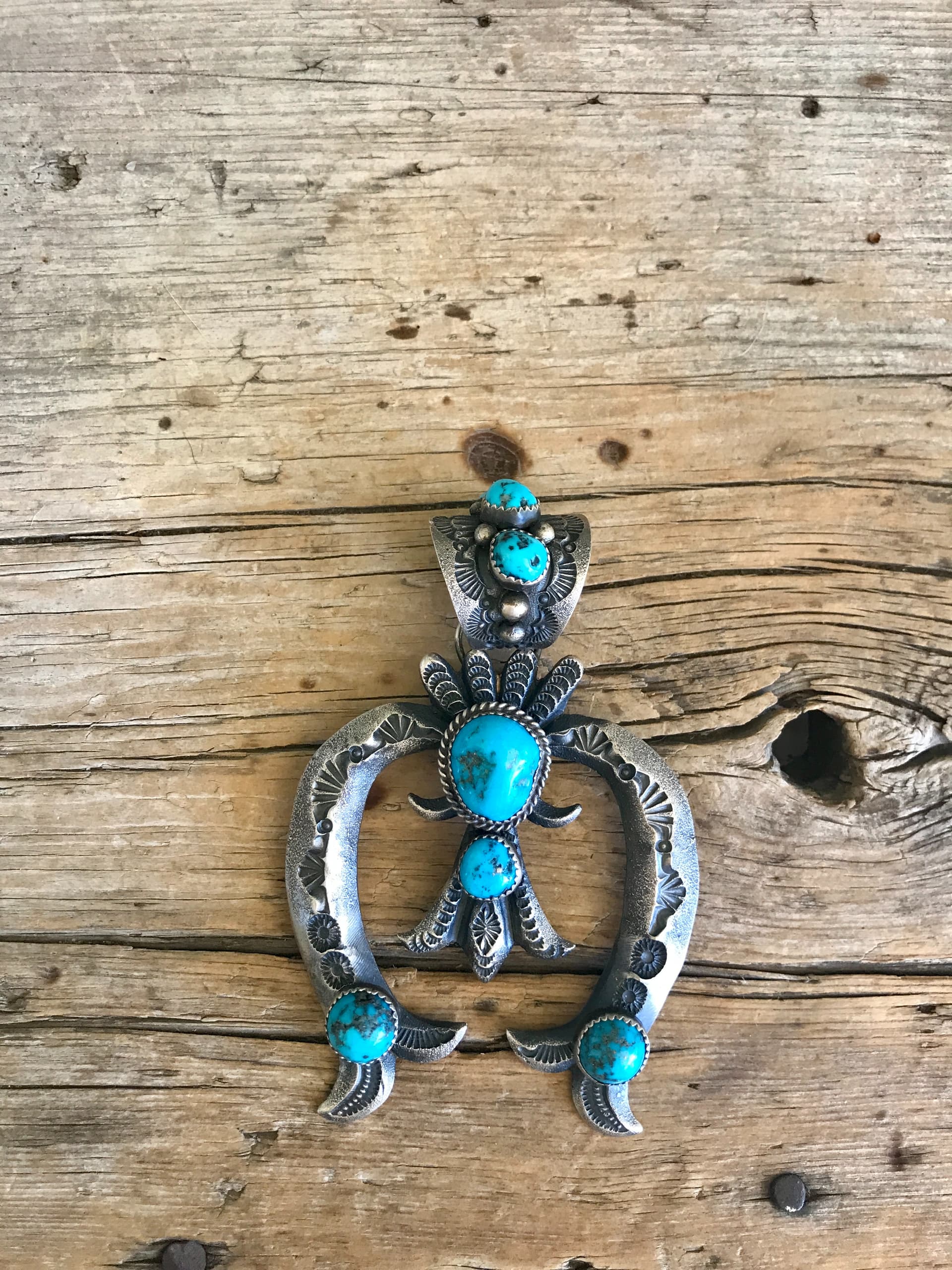 Navajo KEVIN BILLAH ナジャ ターコイズ付きネックレス INDIAN JEWELRY(インディアンジュエリー)】Navajo NAJA Necklace by