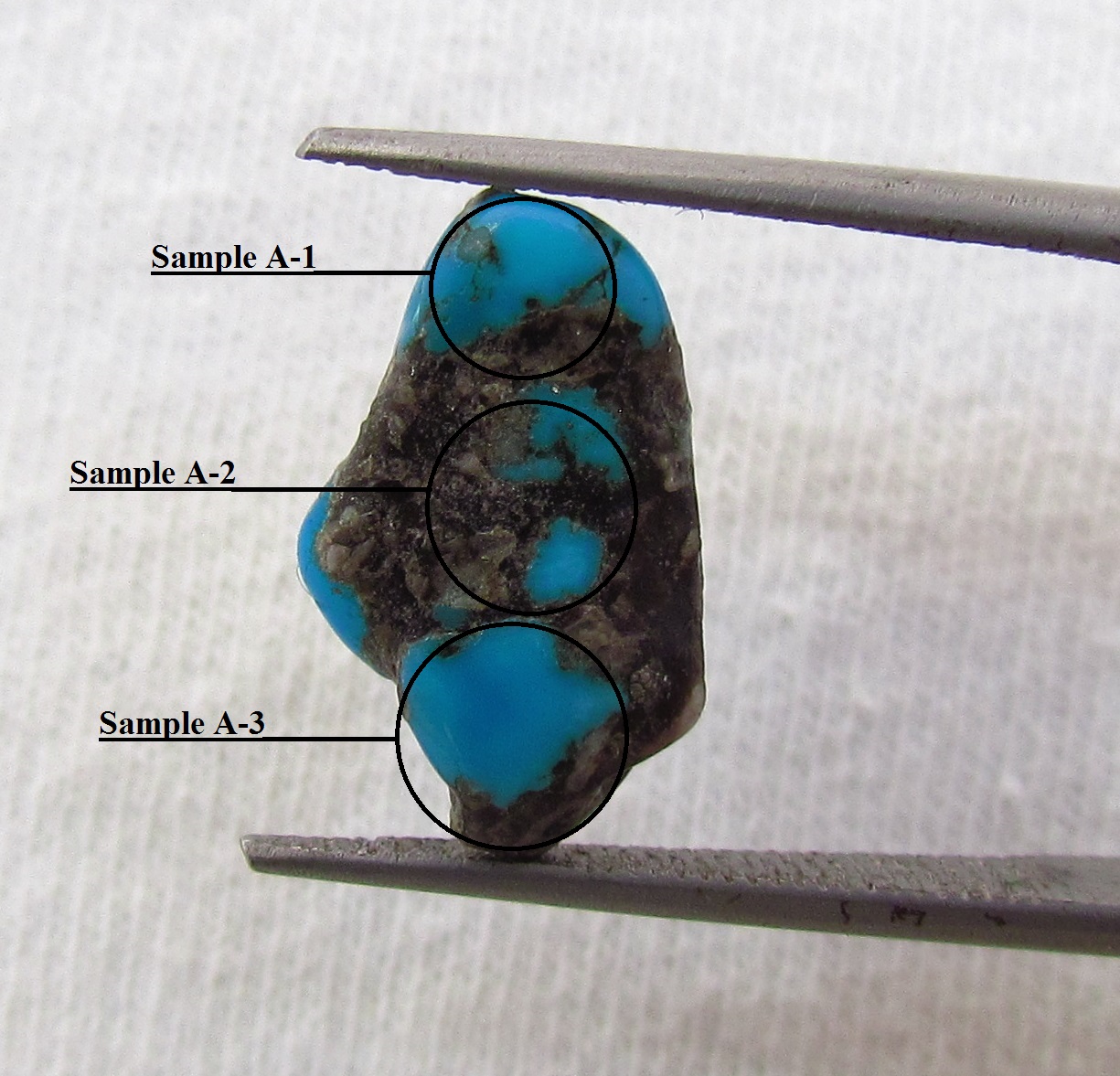 Turquoise 2 Example Bisbee Turquoise XRF Analysis - Identifying & Discovering - Turquoise ...