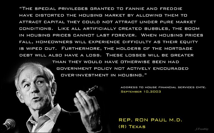 RON PAUL fnma statements