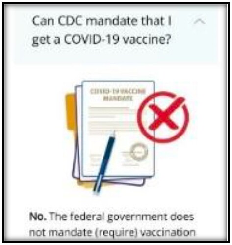 CDC mandate