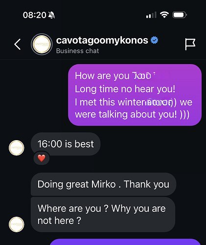 Cavotagoo Mykonos Invitation