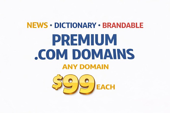Premium domains for sale graphic