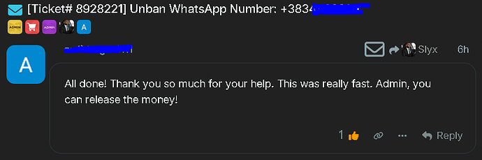 ticket unban whatsapp number