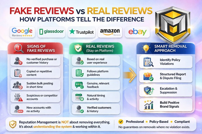 How to remove bad reviews