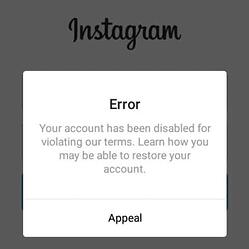 Instagram-ban