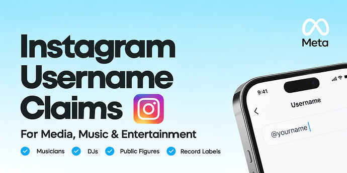 Instagram Username Claims Banner