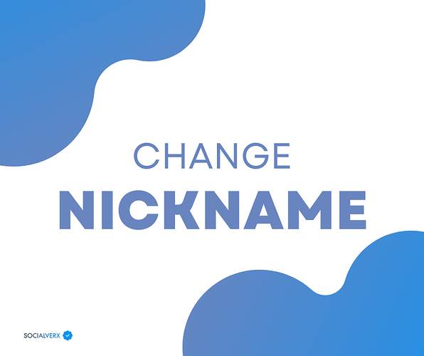 change nickname