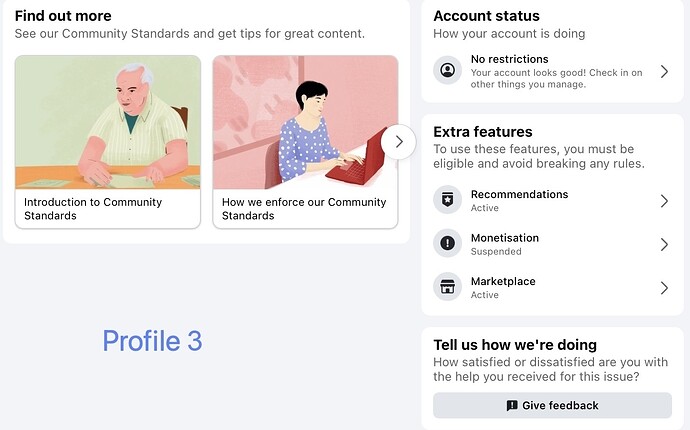profile 3 status