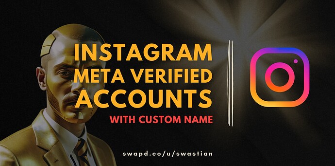 meta verified ig accounts custom name