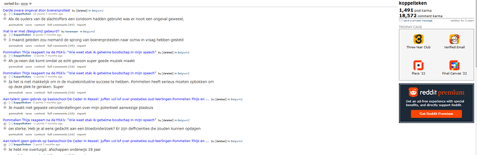koppelteken, 18k comments karma, 1491 Post Karma, Reddit Accounts