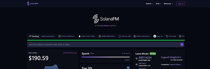 SolanaFm Trending