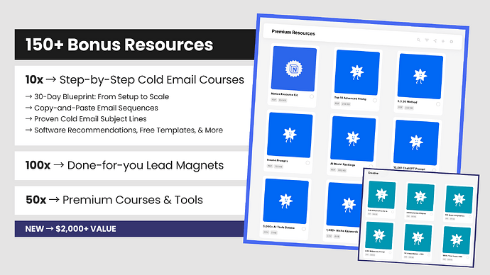 150+ Bonus Resources
