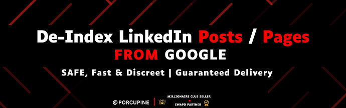 Porcupine LinkedIn Deindex
