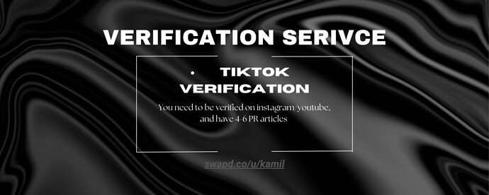 TIKTOK VERIFICATION