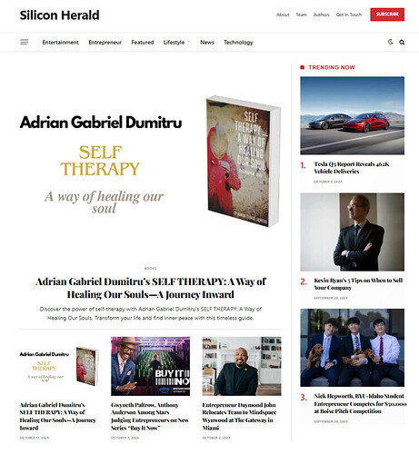 Silicon Herald Front page