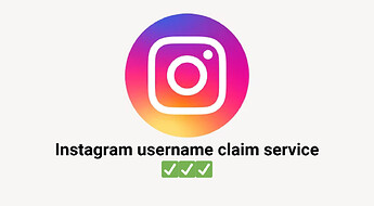 Instagram username claim