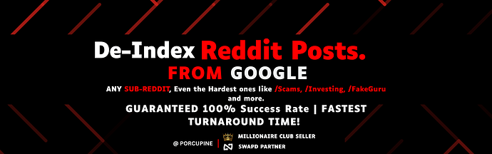 Reddit Deindex