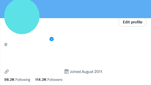 Twitter account 114k