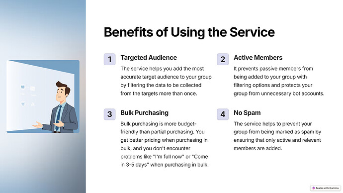 7_Benefits of Using the Service