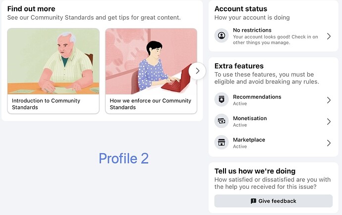 profile 2 status