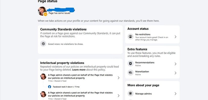 Page status