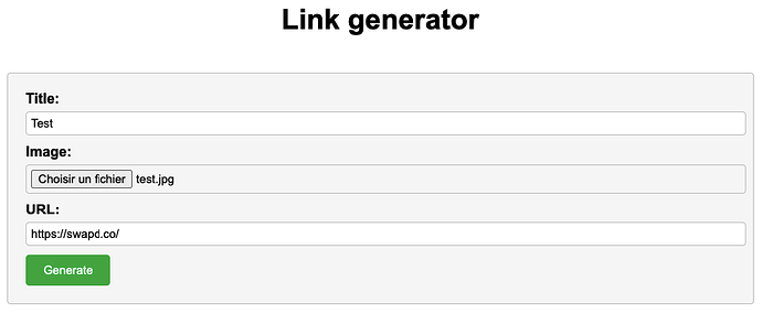 Link generator