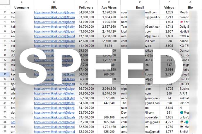 Speed TikTok