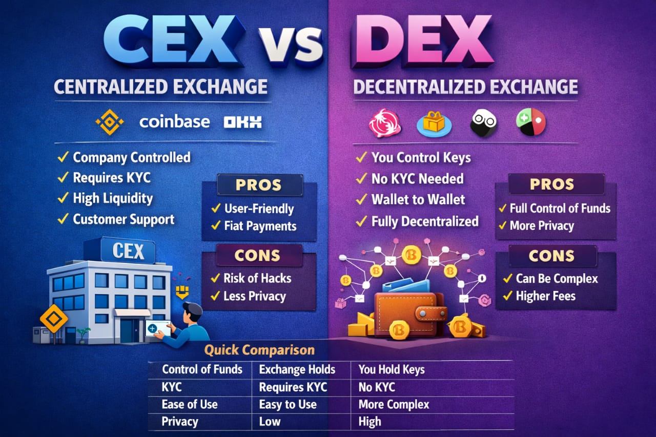 CEX vs DEX Token & Coin Listings: Strategic Insights for Project Growth -  Crypto Services - SWAPD