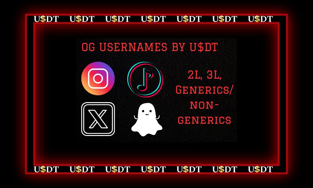 1 Exclusive OG Usernames and Words for IG, TikTok, Snapchat and
