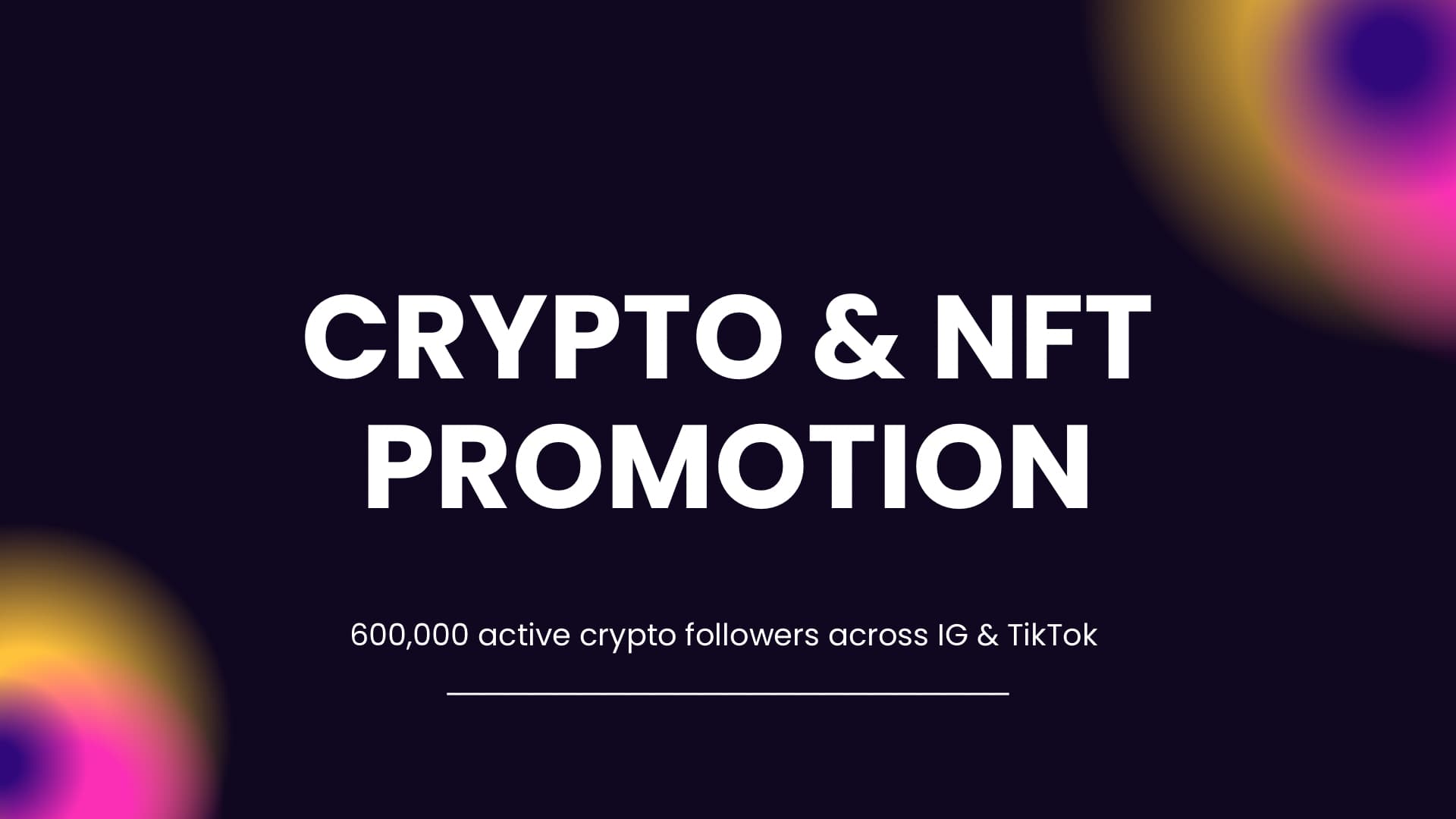 Crypto/NFT Promo on our Instagram & TikTok Influencer Network | 500K+ Total  Followers | Organic Growth | Custom Edits - Crypto Services - SWAPD
